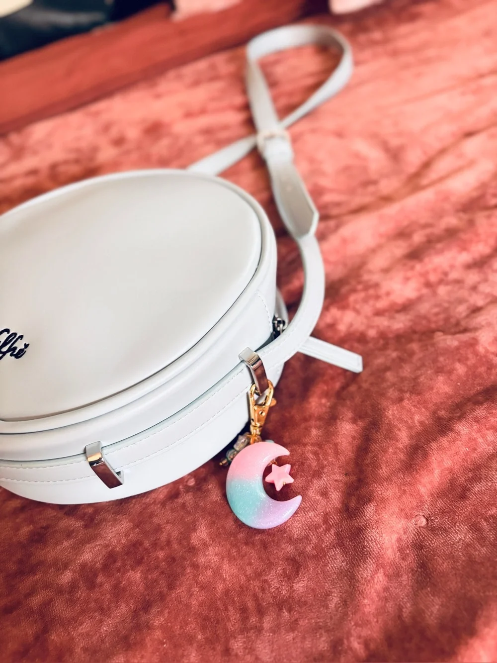 Valfre BUT… ALL I WANT IS EVERYTHING circle handbag RARE